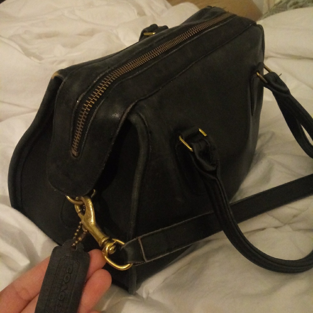 authentic leather coach purse